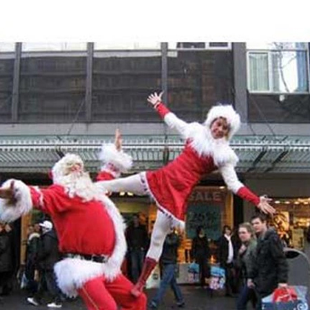 Duo accrobatique de Noël