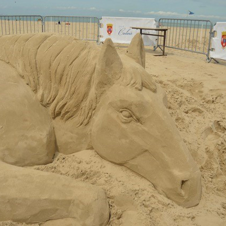 Sclupture sur sable